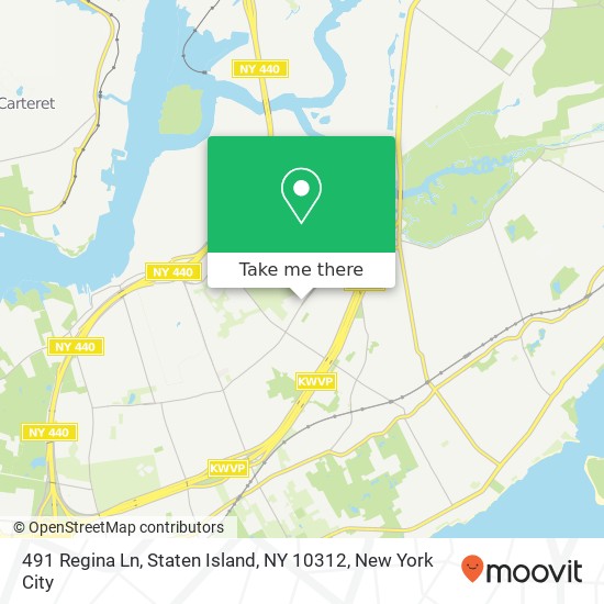 491 Regina Ln, Staten Island, NY 10312 map