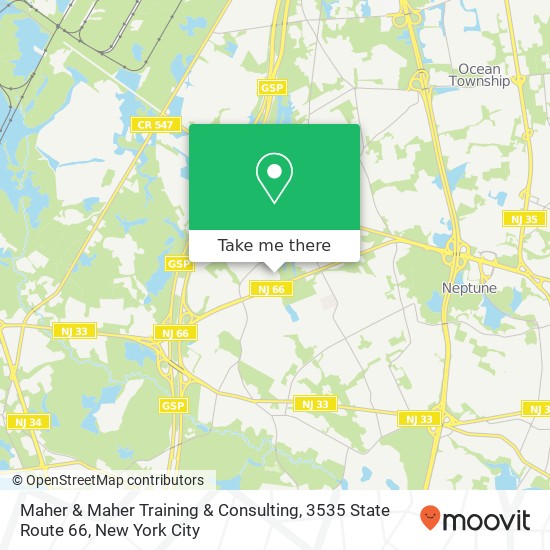 Mapa de Maher & Maher Training & Consulting, 3535 State Route 66