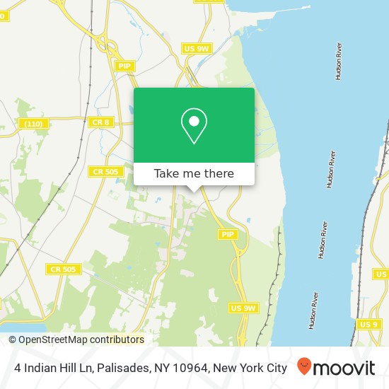 4 Indian Hill Ln, Palisades, NY 10964 map