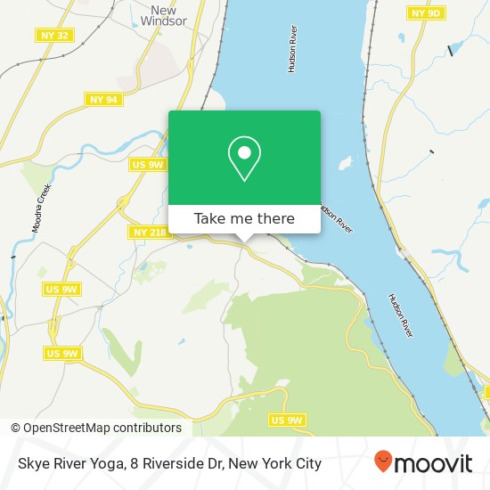 Mapa de Skye River Yoga, 8 Riverside Dr
