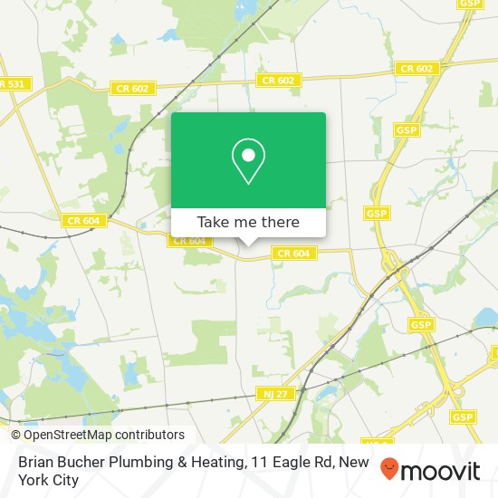 Brian Bucher Plumbing & Heating, 11 Eagle Rd map