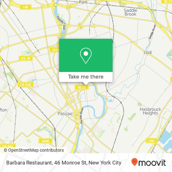 Barbara Restaurant, 46 Monroe St map