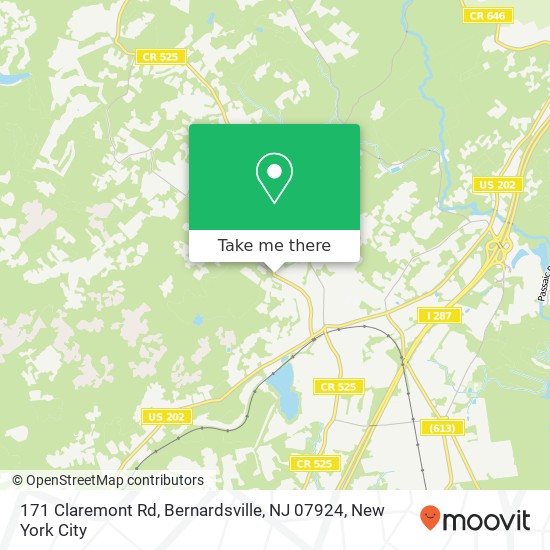 171 Claremont Rd, Bernardsville, NJ 07924 map