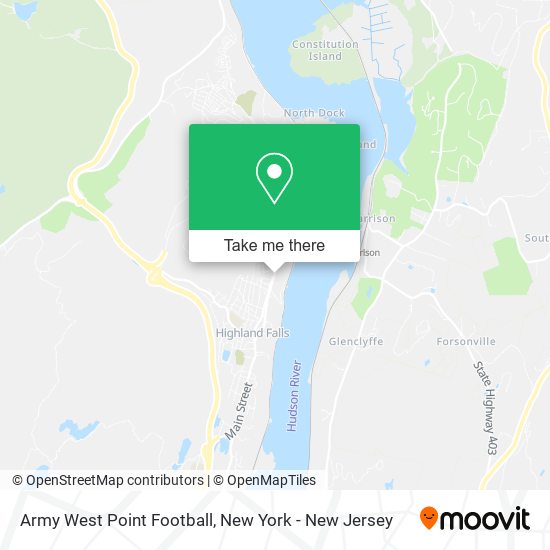 Army West Point Football map