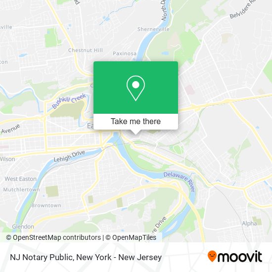 NJ Notary Public map