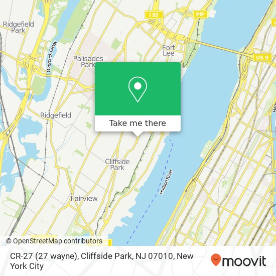 CR-27 (27 wayne), Cliffside Park, NJ 07010 map