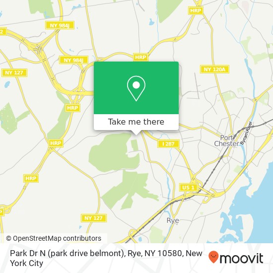 Park Dr N (park drive belmont), Rye, NY 10580 map