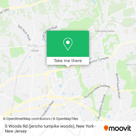 S Woods Rd (jericho turnpike woods) map