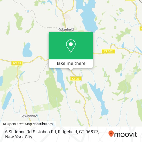 Mapa de 6,St Johns Rd St Johns Rd, Ridgefield, CT 06877