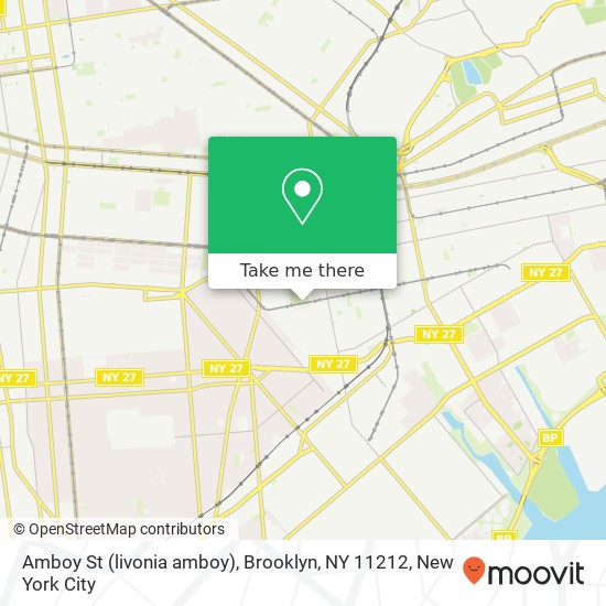 Mapa de Amboy St (livonia amboy), Brooklyn, NY 11212