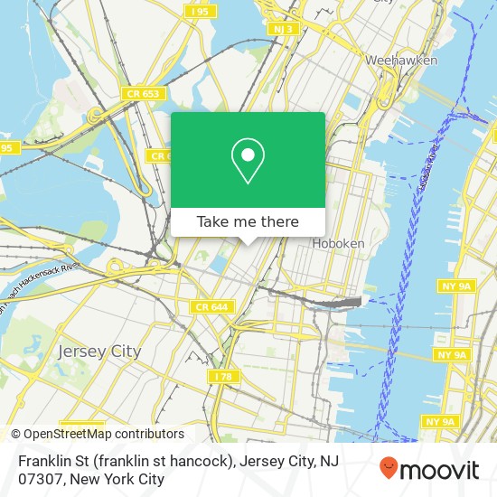 Franklin St (franklin st hancock), Jersey City, NJ 07307 map