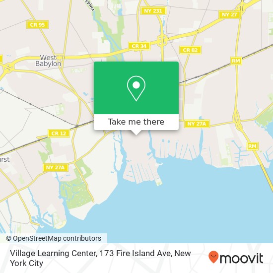 Mapa de Village Learning Center, 173 Fire Island Ave