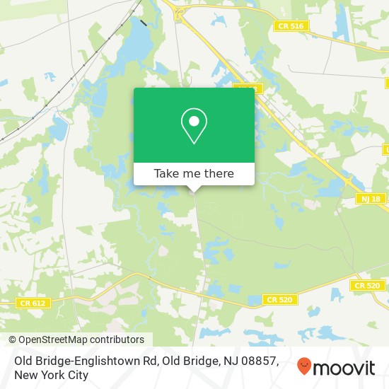 Mapa de Old Bridge-Englishtown Rd, Old Bridge, NJ 08857