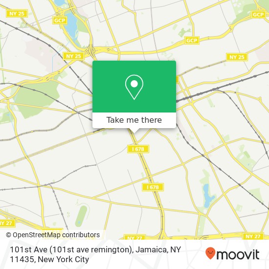 Mapa de 101st Ave (101st ave remington), Jamaica, NY 11435