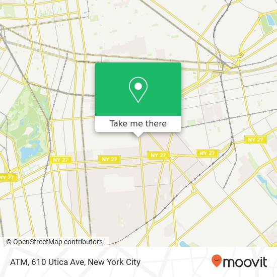 Mapa de ATM, 610 Utica Ave