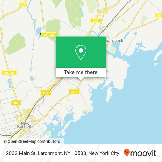 Mapa de 2032 Main St, Larchmont, NY 10538