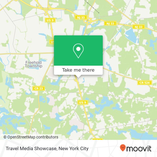 Travel Media Showcase map