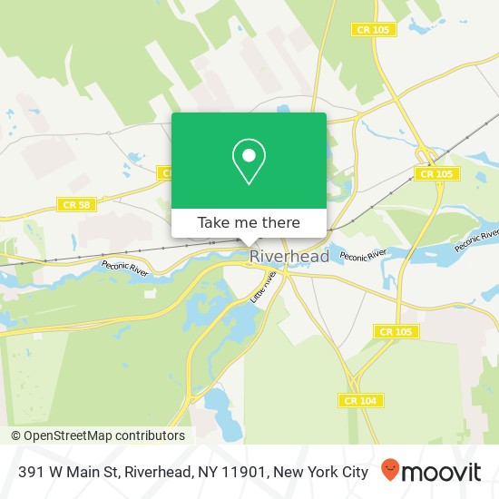 391 W Main St, Riverhead, NY 11901 map