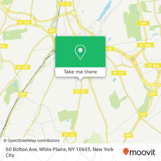 60 Bolton Ave, White Plains, NY 10605 map