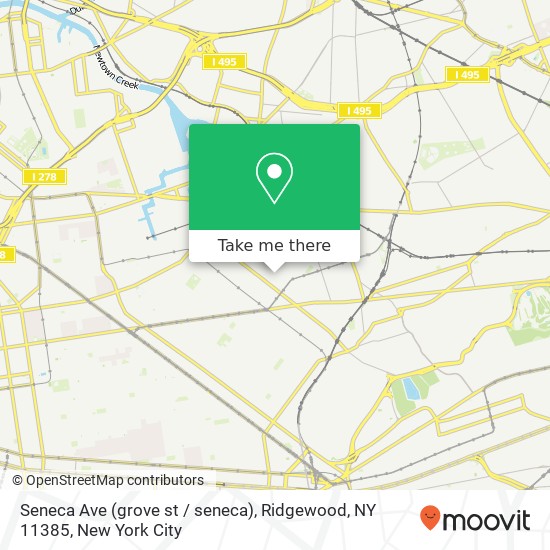 Seneca Ave (grove st / seneca), Ridgewood, NY 11385 map