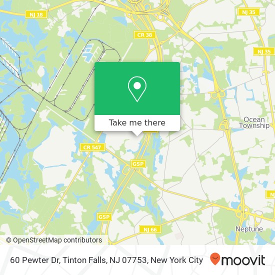 60 Pewter Dr, Tinton Falls, NJ 07753 map