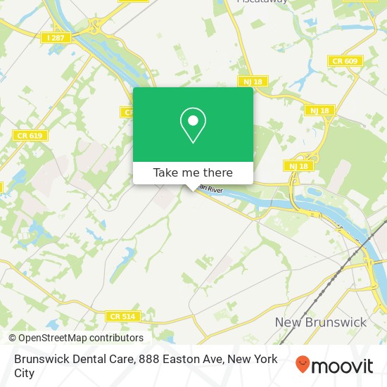 Mapa de Brunswick Dental Care, 888 Easton Ave