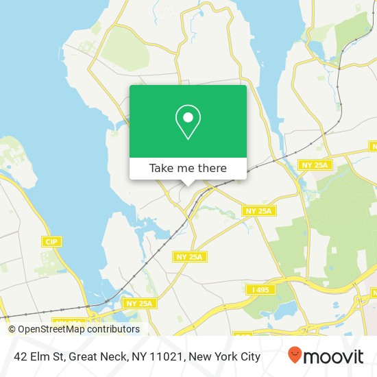 42 Elm St, Great Neck, NY 11021 map