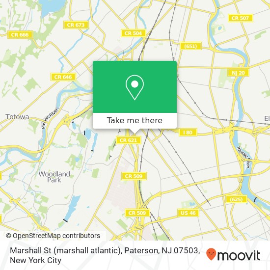 Marshall St (marshall atlantic), Paterson, NJ 07503 map