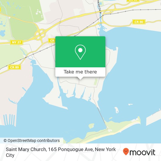 Mapa de Saint Mary Church, 165 Ponquogue Ave