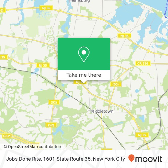 Jobs Done Rite, 1601 State Route 35 map