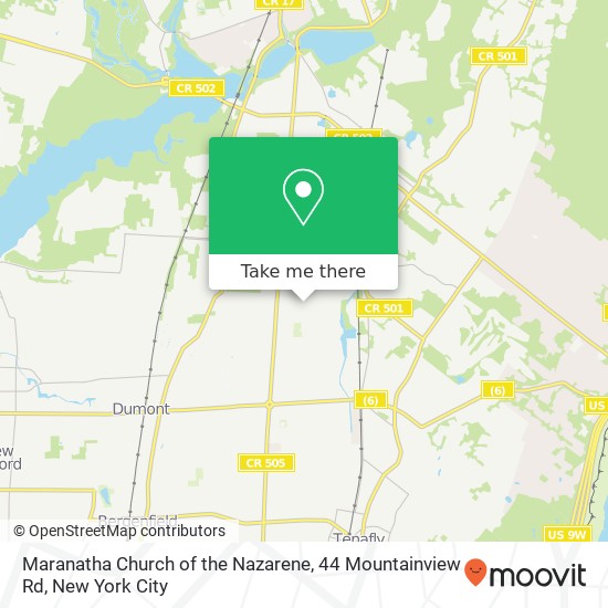 Maranatha Church of the Nazarene, 44 Mountainview Rd map