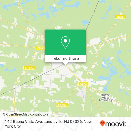 Mapa de 142 Buena Vista Ave, Landisville, NJ 08326