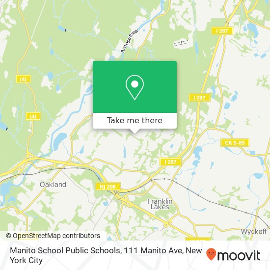 Mapa de Manito School Public Schools, 111 Manito Ave