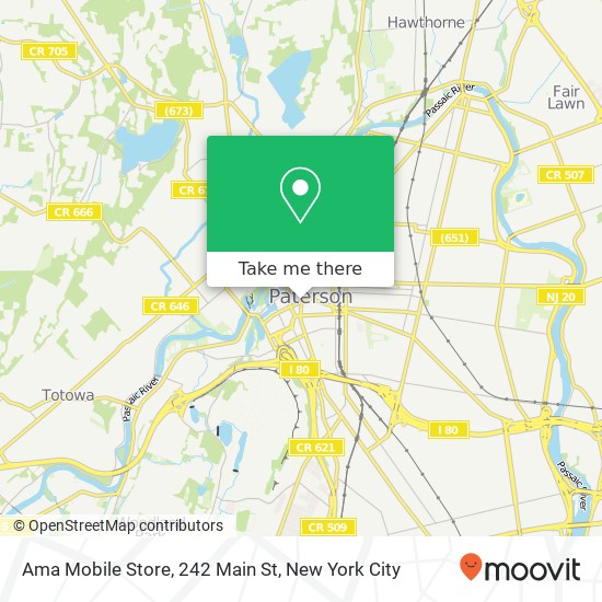 Mapa de Ama Mobile Store, 242 Main St