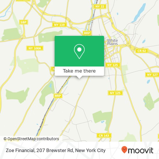 Zoe Financial, 207 Brewster Rd map