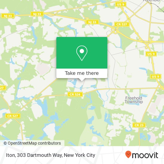Iton, 303 Dartmouth Way map
