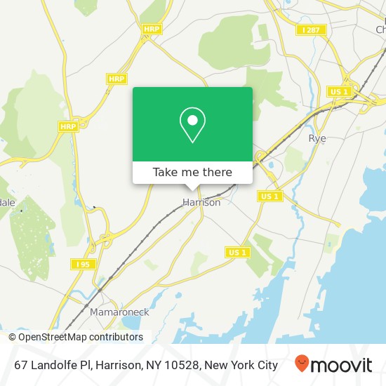 Mapa de 67 Landolfe Pl, Harrison, NY 10528