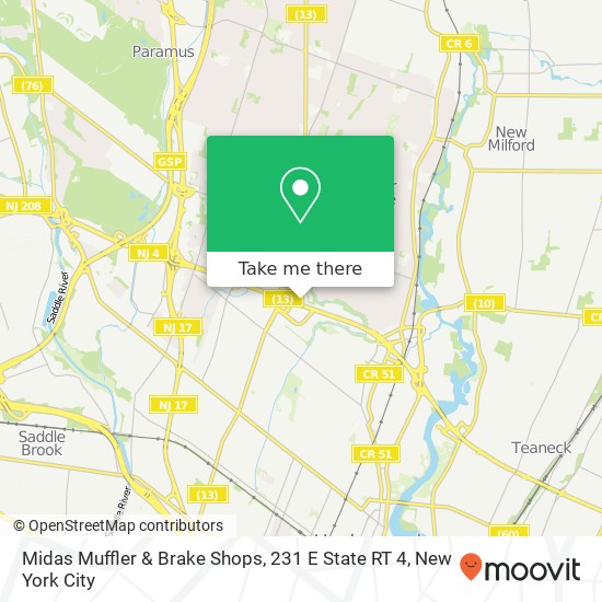 Midas Muffler & Brake Shops, 231 E State RT 4 map