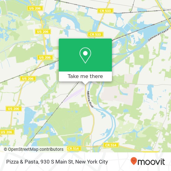 Mapa de Pizza & Pasta, 930 S Main St