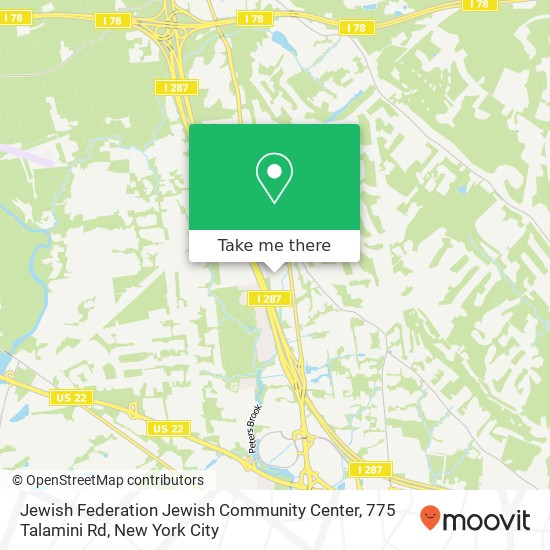 Jewish Federation Jewish Community Center, 775 Talamini Rd map
