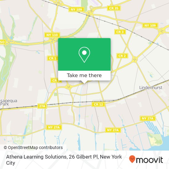Mapa de Athena Learning Solutions, 26 Gilbert Pl