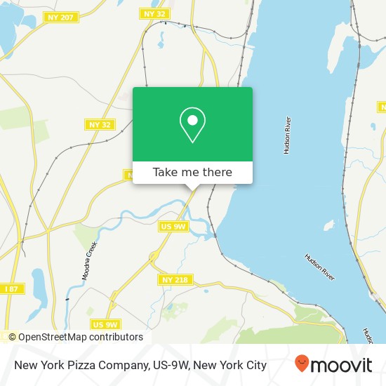 Mapa de New York Pizza Company, US-9W