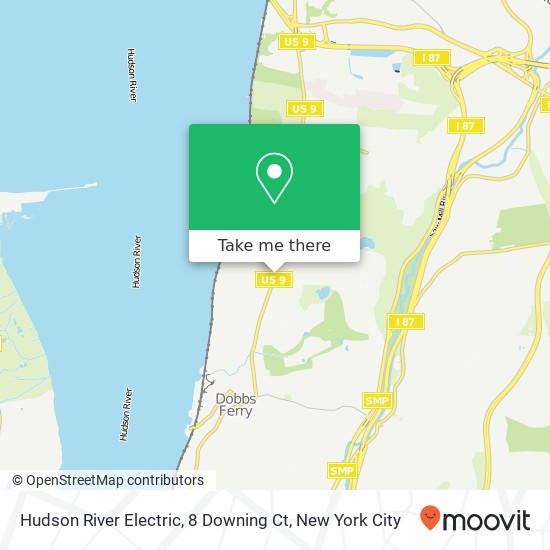 Mapa de Hudson River Electric, 8 Downing Ct