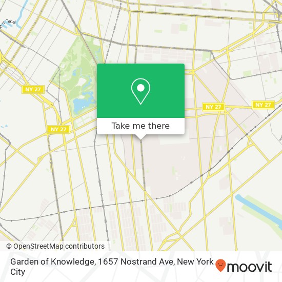 Garden of Knowledge, 1657 Nostrand Ave map