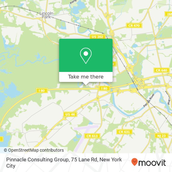 Mapa de Pinnacle Consulting Group, 75 Lane Rd
