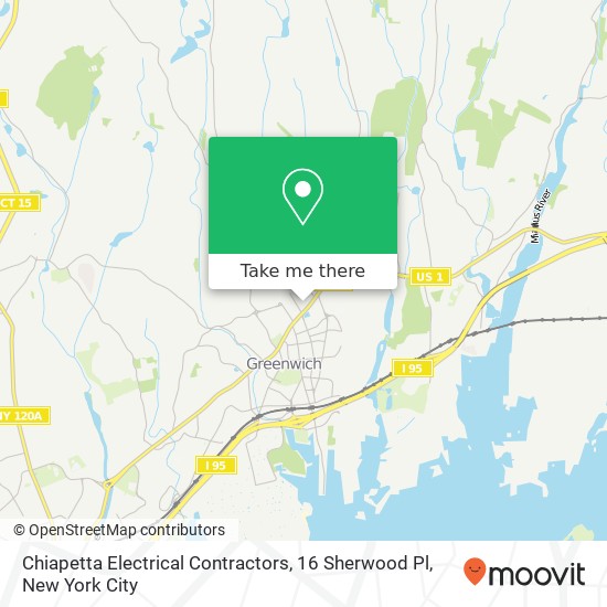 Mapa de Chiapetta Electrical Contractors, 16 Sherwood Pl