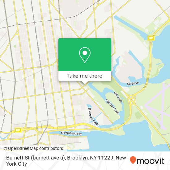 Burnett St (burnett ave u), Brooklyn, NY 11229 map