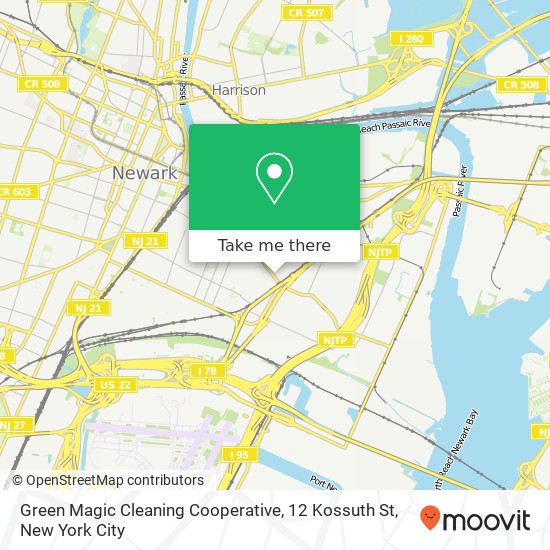 Green Magic Cleaning Cooperative, 12 Kossuth St map