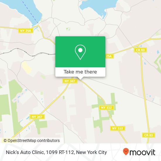 Nick's Auto Clinic, 1099 RT-112 map