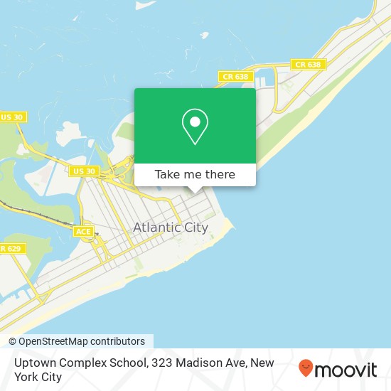Mapa de Uptown Complex School, 323 Madison Ave